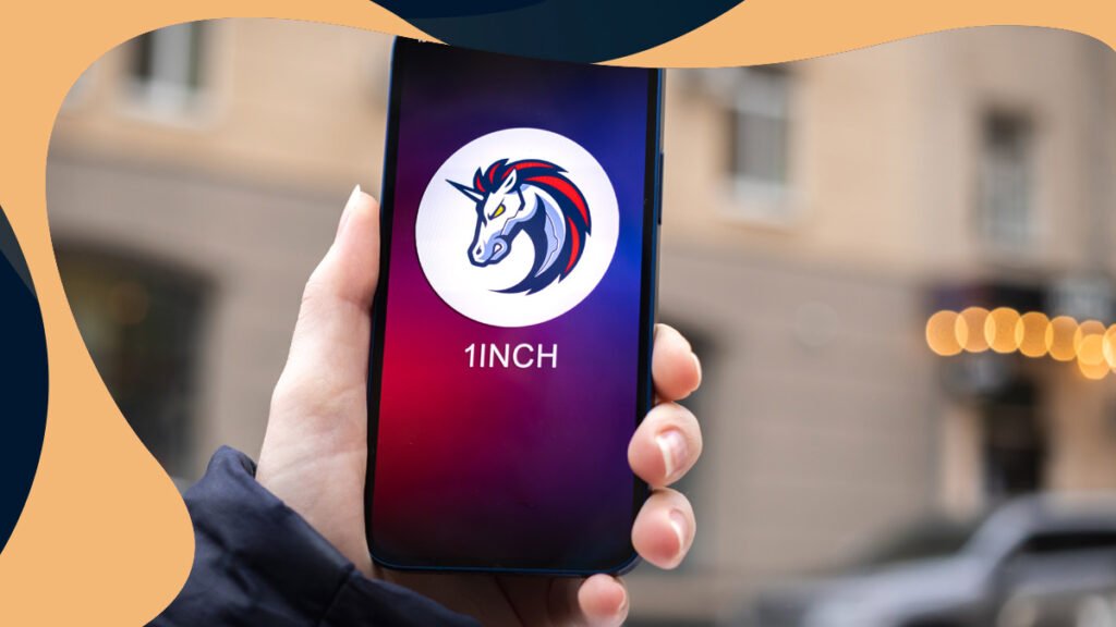 man holding phone features 1inch logo