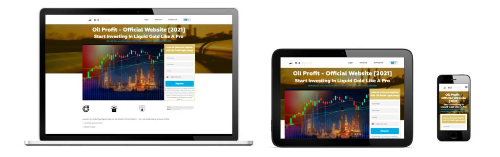 Site web responsive de Oil Profit